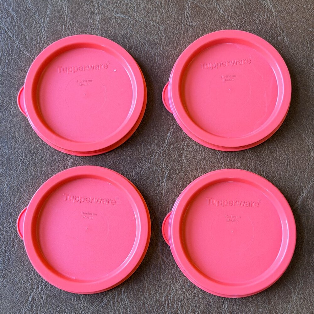 Tupperware Set of 4 Seals Lids 6380 NEW